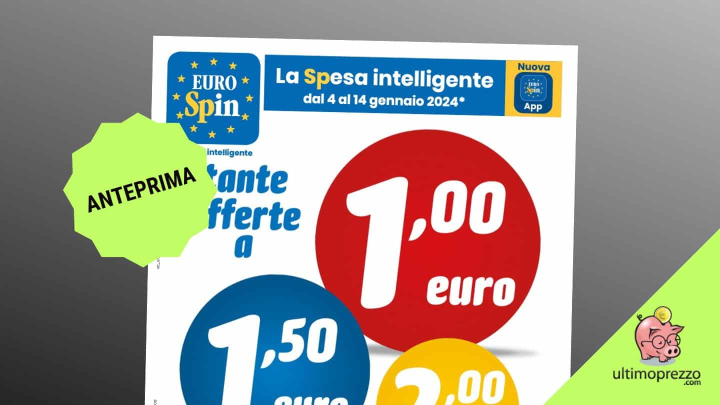 Volantino Eurospin, dal 4 gennaio 2024 è Tutto a (e una friggitrice ad aria in offerta)