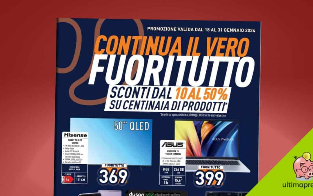 Fuoritutto Unieuro continua: fino al 31 gennaio 2024 Z Flip4 e iPhone 15 al miglior prezzo – ma basterà?