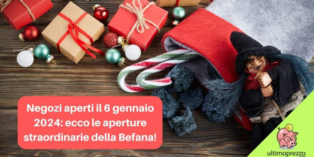 negozi aperti il 6 gennaio 2024
