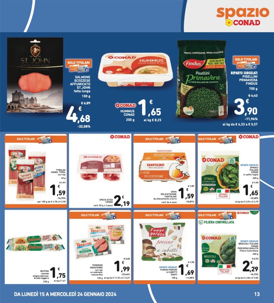 volantino Conad 15 gennaio 2024 pagina 13