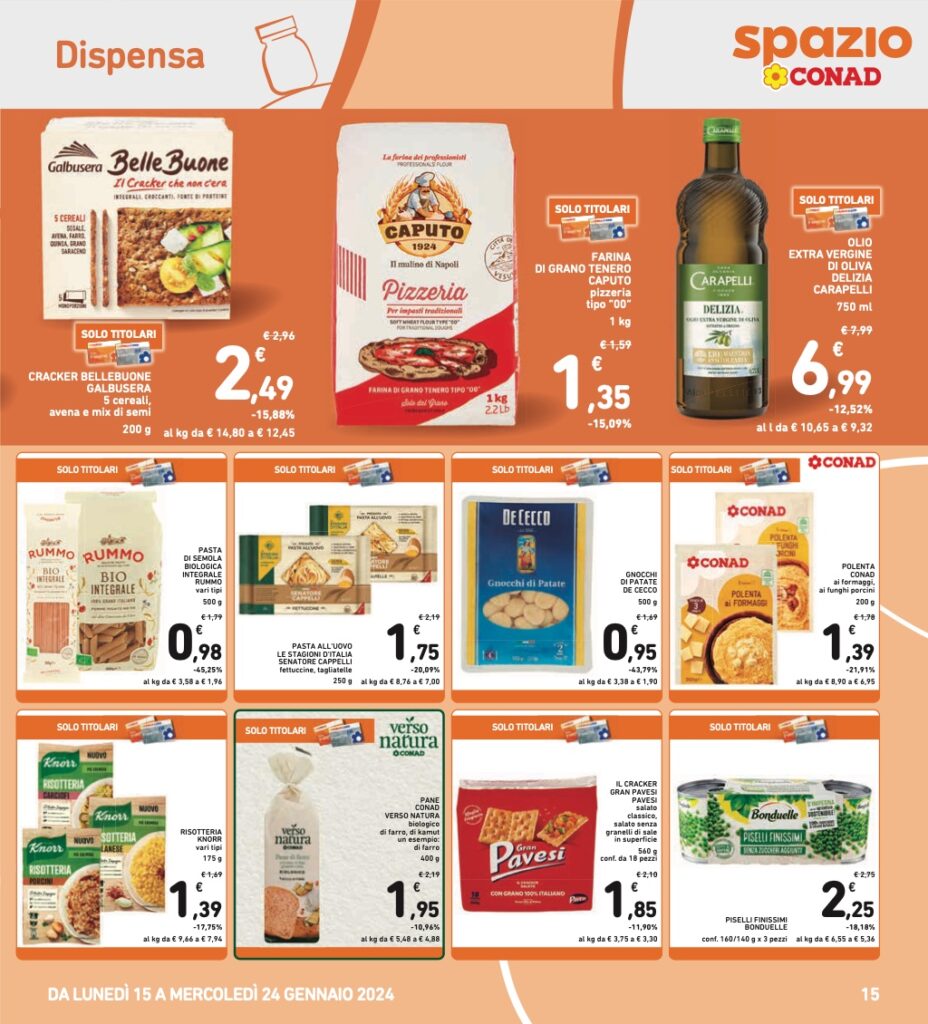 volantino Conad 15 gennaio 2024 pagina 15