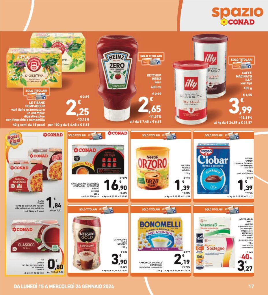 volantino Conad 15 gennaio 2024 pagina 17