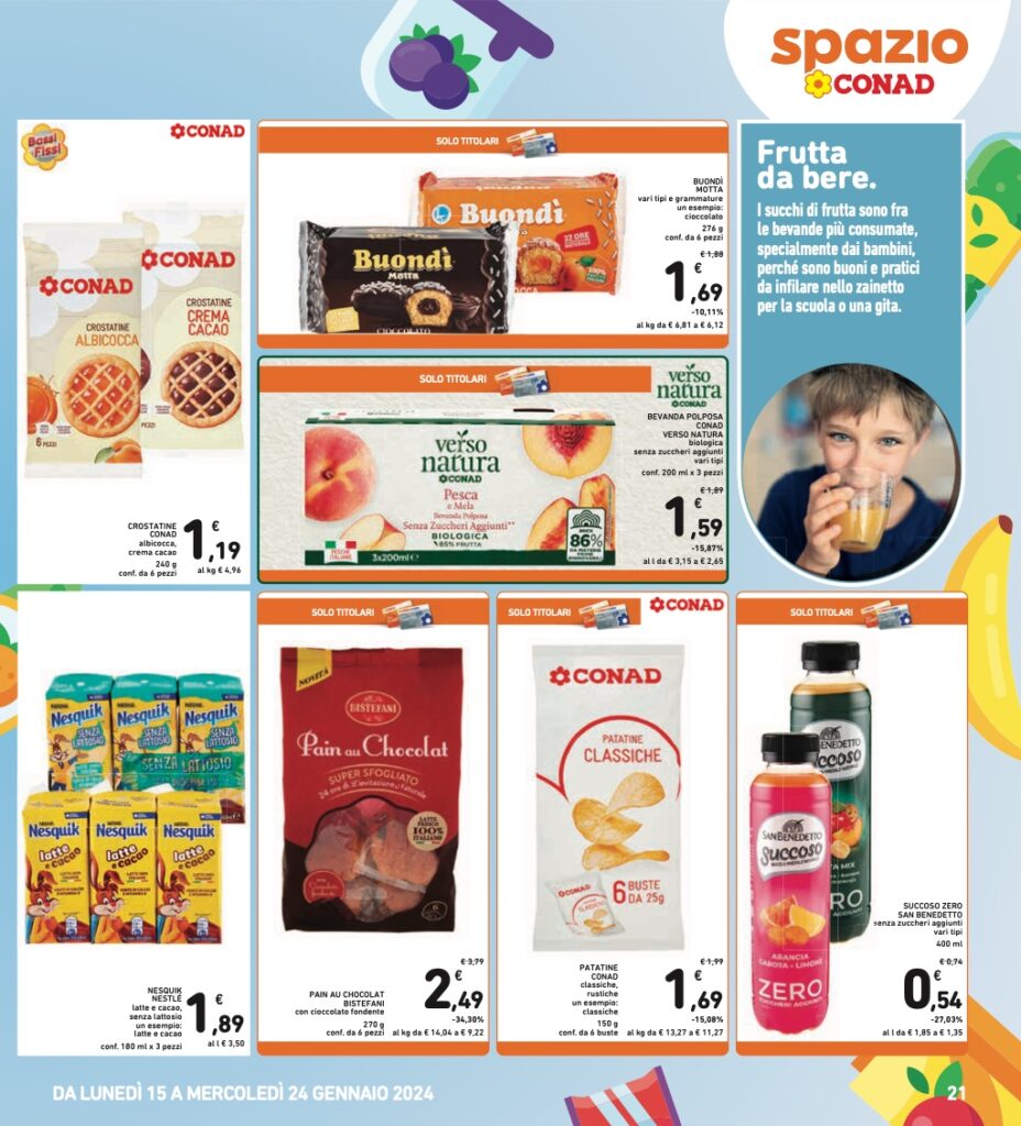 volantino Conad 15 gennaio 2024 pagina 21