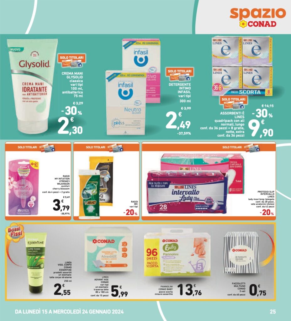 volantino Conad 15 gennaio 2024 pagina 25