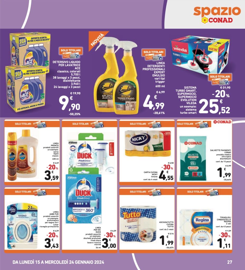 volantino Conad 15 gennaio 2024 pagina 27