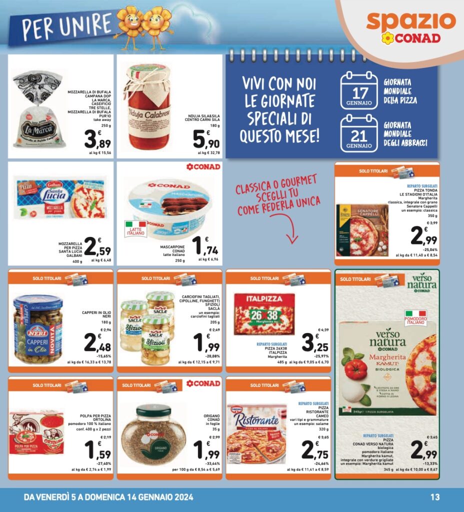 volantino Conad 5 gennaio 2024 pagina 13