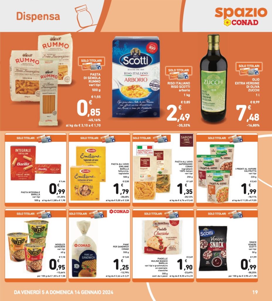 volantino Conad 5 gennaio 2024 pagina 19