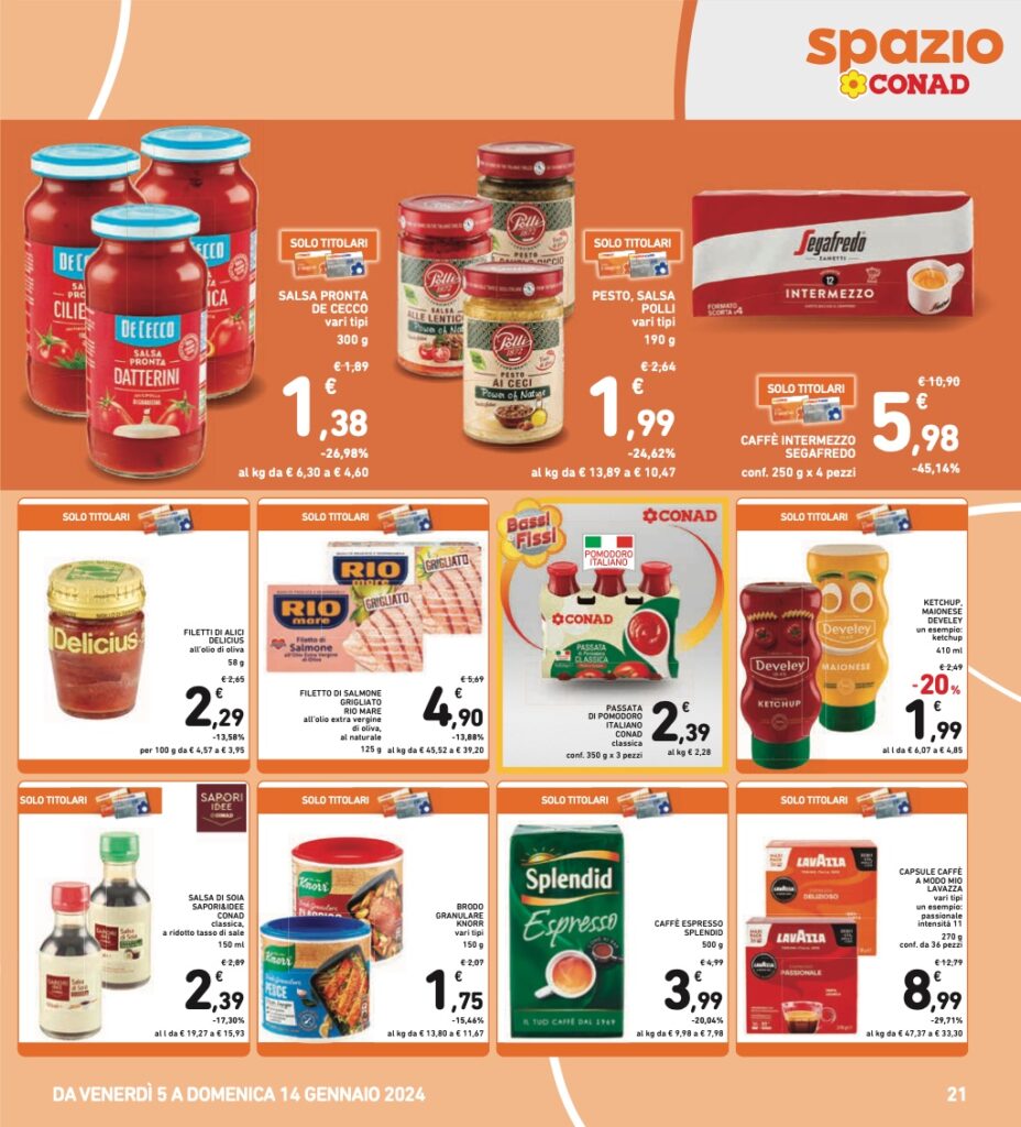 volantino Conad 5 gennaio 2024 pagina 21