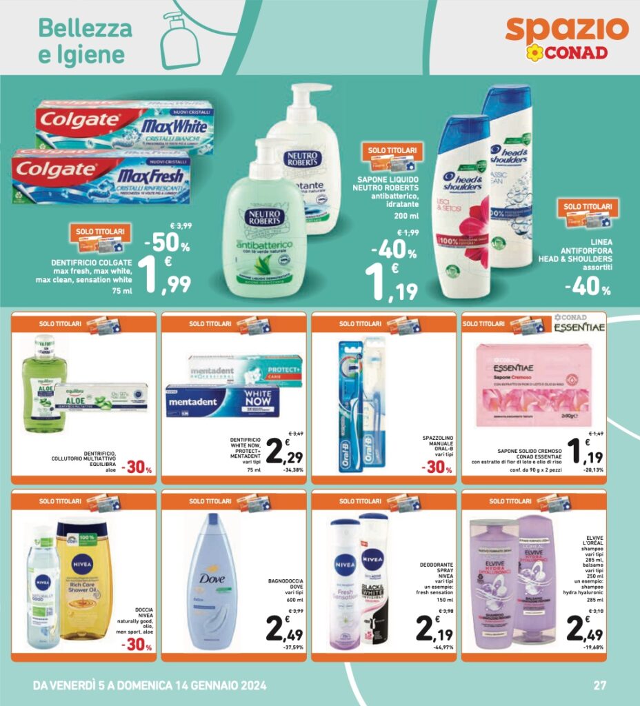 volantino Conad 5 gennaio 2024 pagina 27
