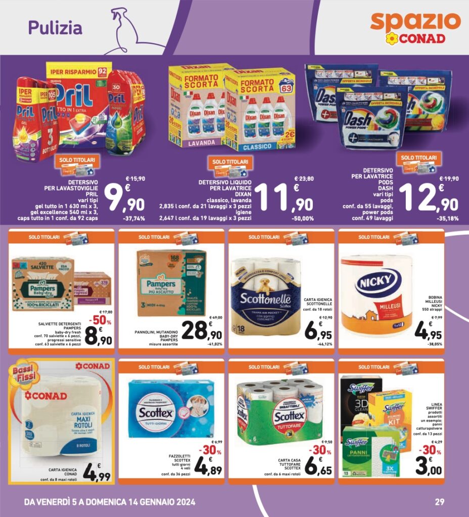 volantino Conad 5 gennaio 2024 pagina 29