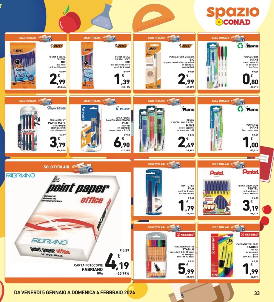 volantino Conad 5 gennaio 2024 pagina 33