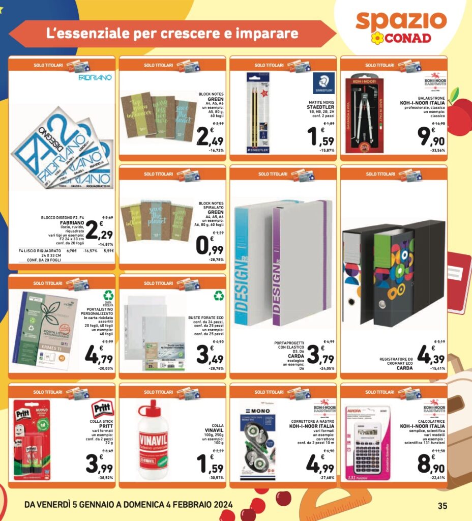 volantino Conad 5 gennaio 2024 pagina 35