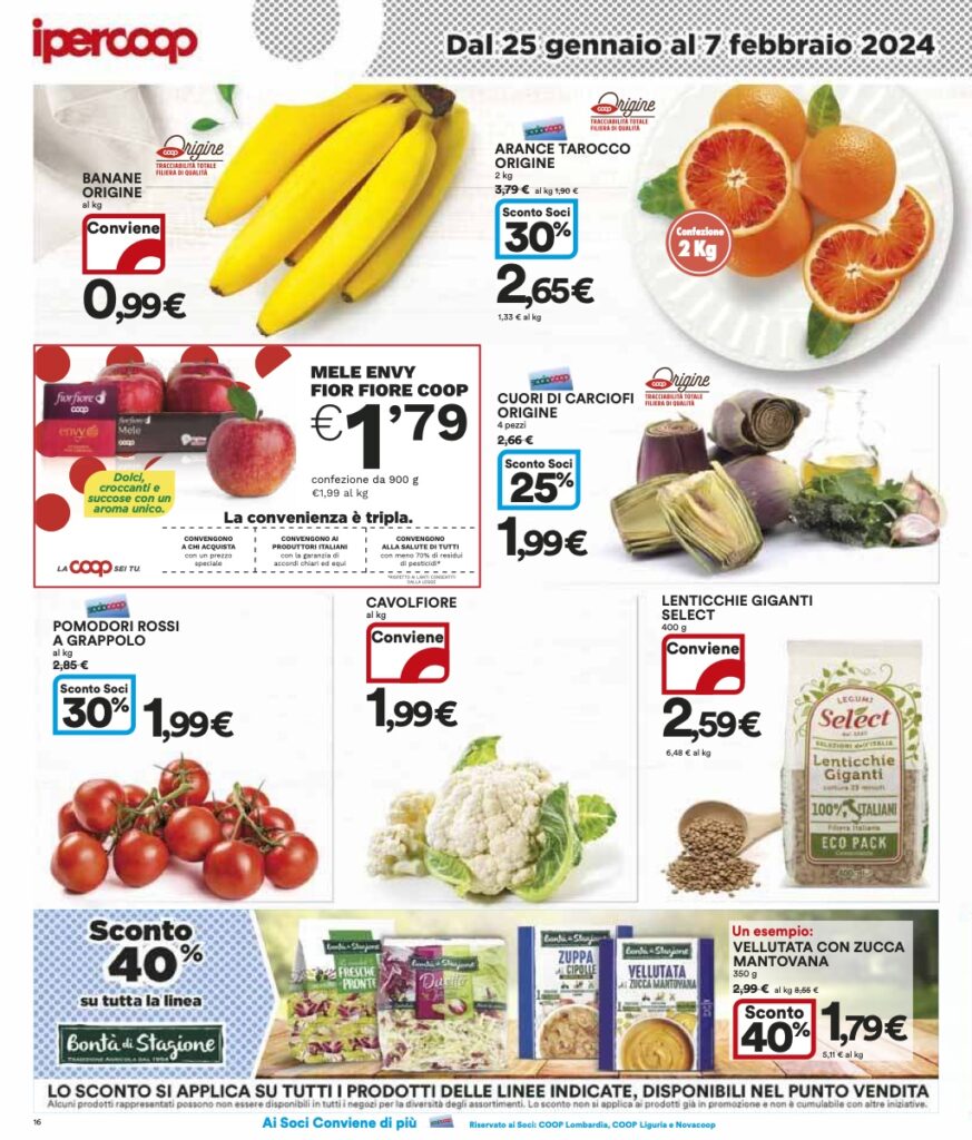 volantino Ipercoop Coop Lombardia 25 gennaio 2024 pagina 16