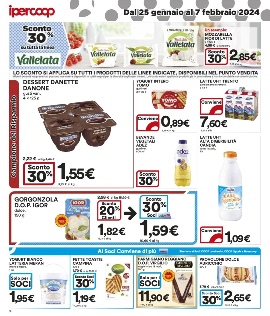 volantino Ipercoop Coop Lombardia 25 gennaio 2024 pagina 18