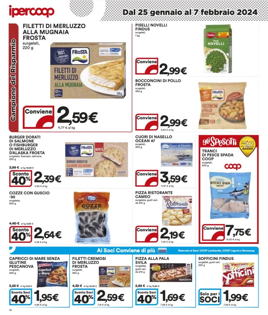 volantino Ipercoop Coop Lombardia 25 gennaio 2024 pagina 20