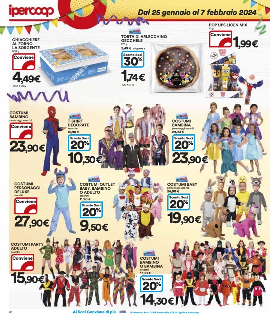 volantino Ipercoop Coop Lombardia 25 gennaio 2024 pagina 22