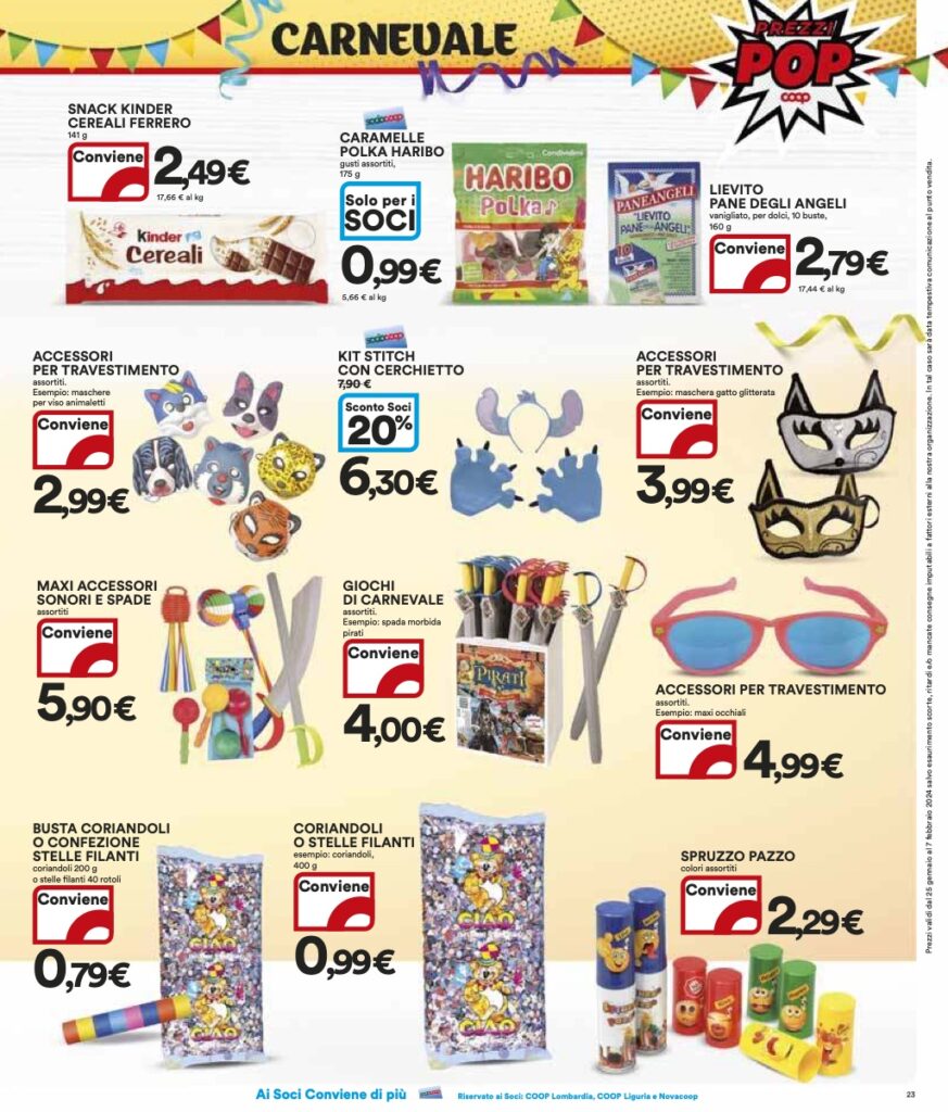volantino Ipercoop Coop Lombardia 25 gennaio 2024 pagina 23