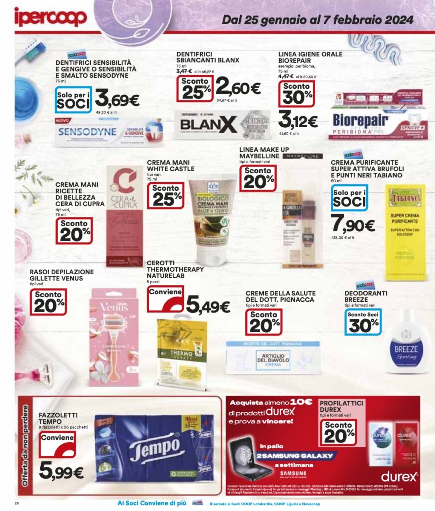 volantino Ipercoop Coop Lombardia 25 gennaio 2024 pagina 28