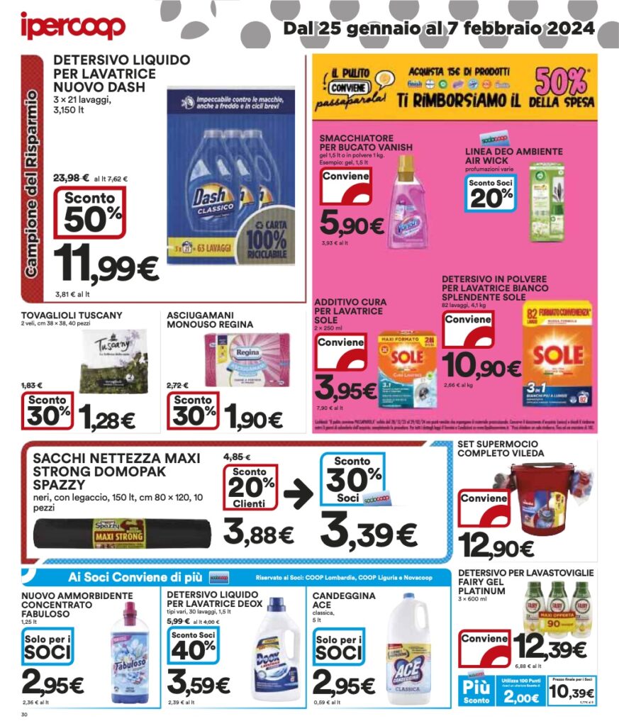 volantino Ipercoop Coop Lombardia 25 gennaio 2024 pagina 30