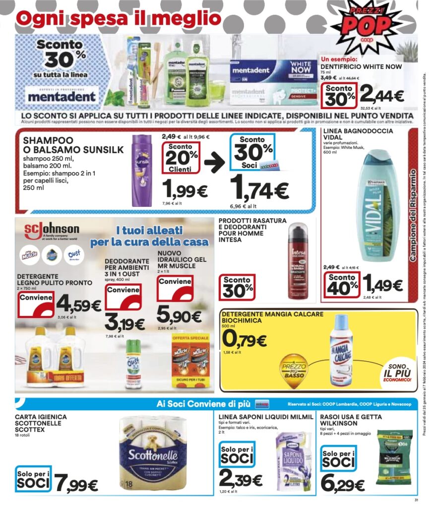 volantino Ipercoop Coop Lombardia 25 gennaio 2024 pagina 31