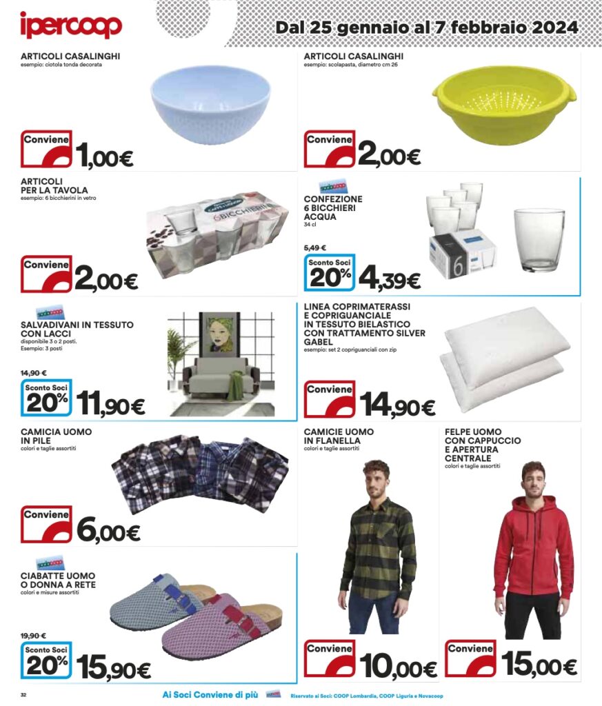 volantino Ipercoop Coop Lombardia 25 gennaio 2024 pagina 32