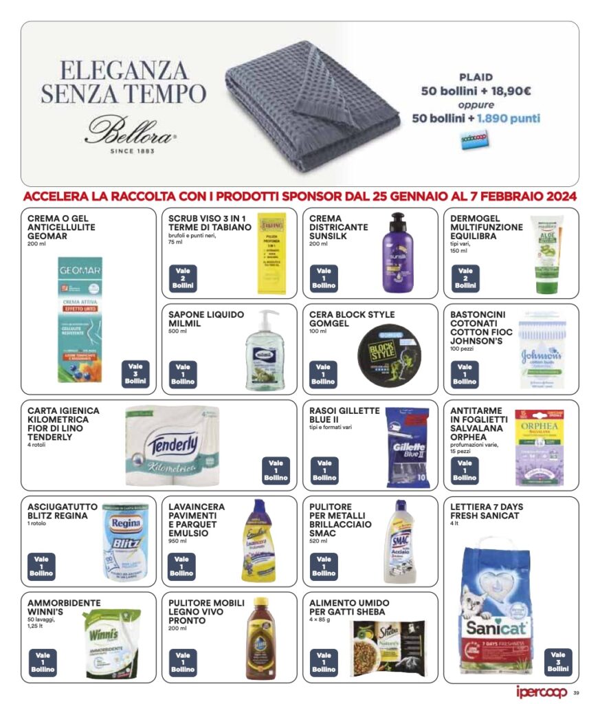 volantino Ipercoop Coop Lombardia 25 gennaio 2024 pagina 39