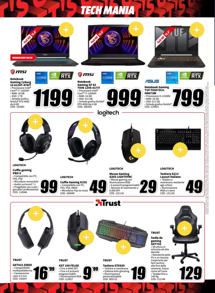 volantino MediaWorld 15 gennaio 2024 pagina 16