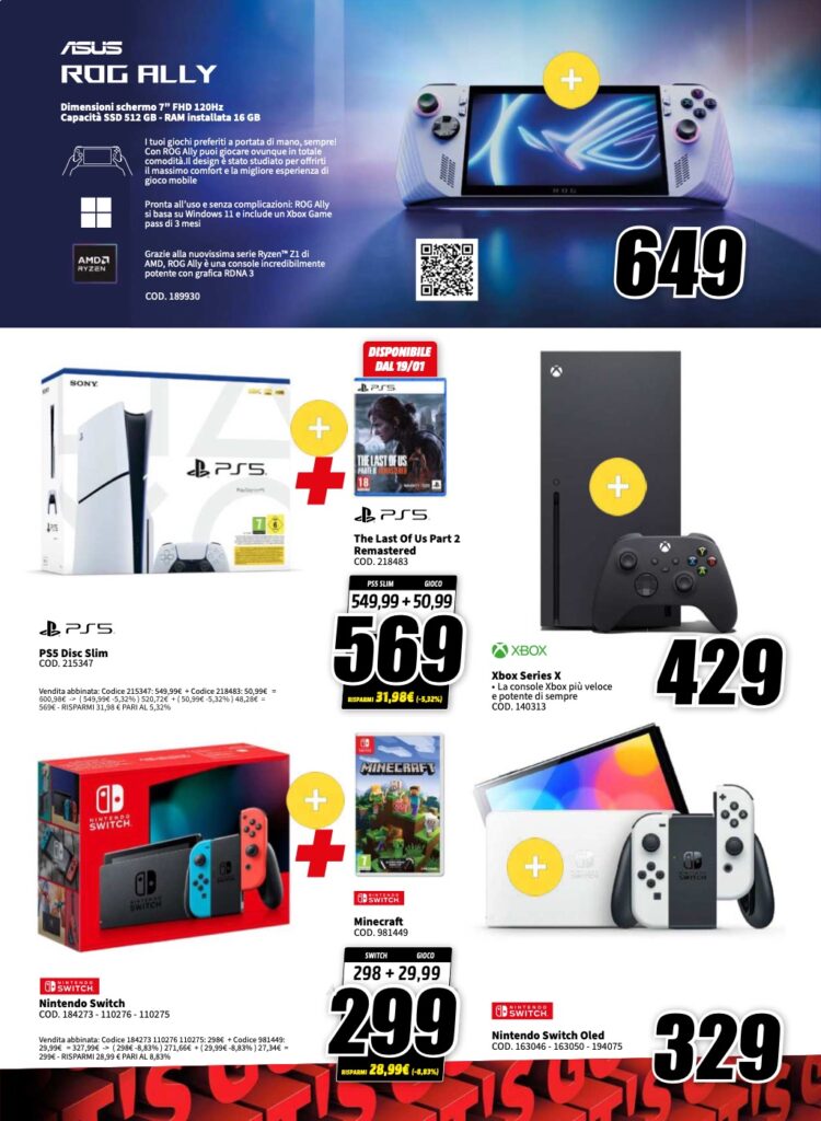 volantino MediaWorld 15 gennaio 2024 pagina 17