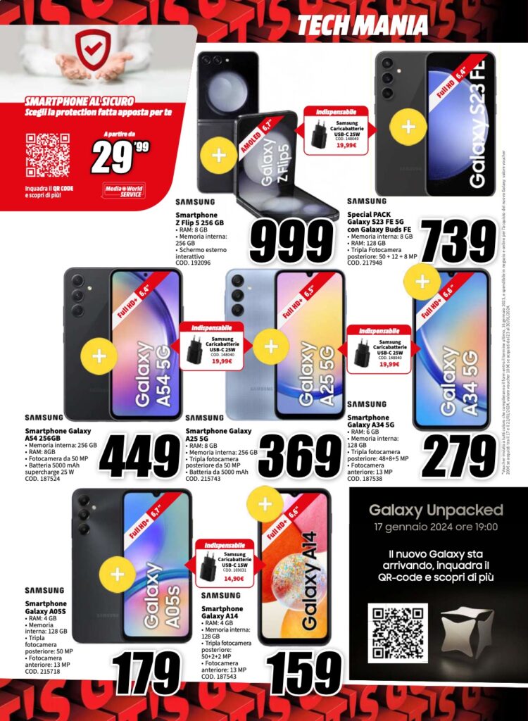 volantino MediaWorld 15 gennaio 2024 pagina 18
