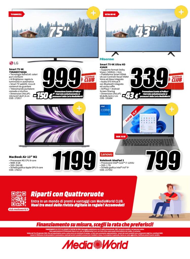 volantino MediaWorld 15 gennaio 2024 pagina 32