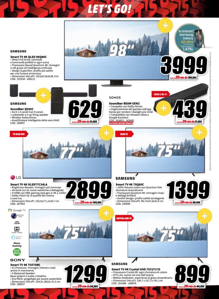 volantino MediaWorld 26 gennaio 2024 pagina 16