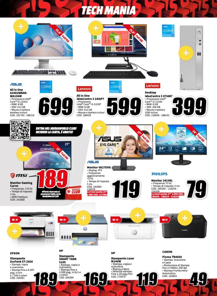 volantino MediaWorld 5 gennaio 2024 pagina 13