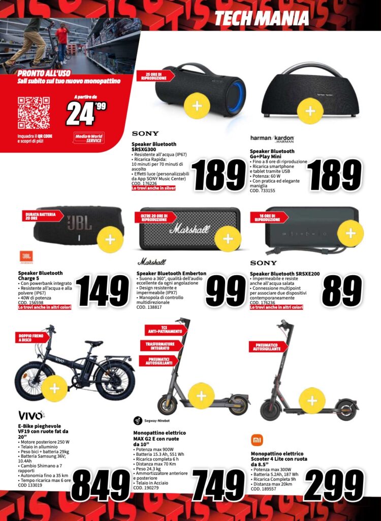volantino MediaWorld 5 gennaio 2024 pagina 18