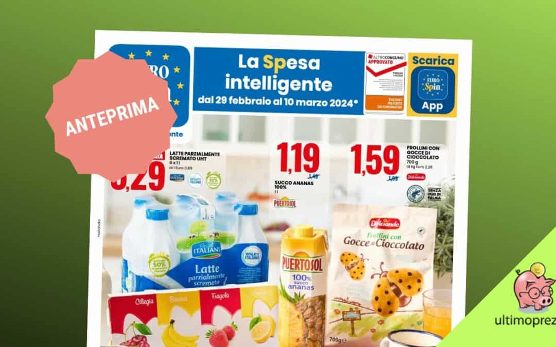 Volantino Eurospin, in anteprima le offerte del nuovo Speciale colazione dal 29 febbraio 2024