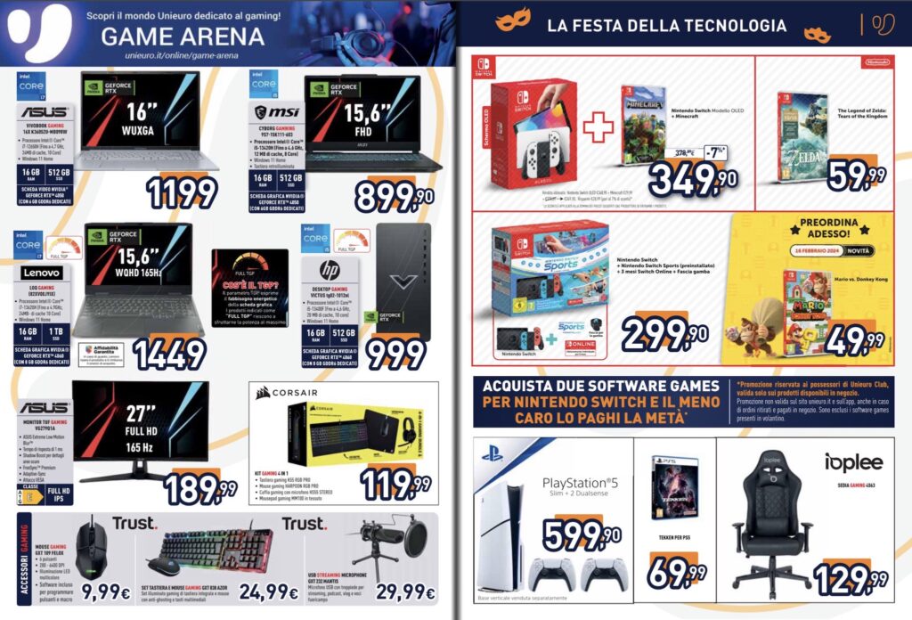 volantino Unieuro 1 febbraio 2024 pagina 07