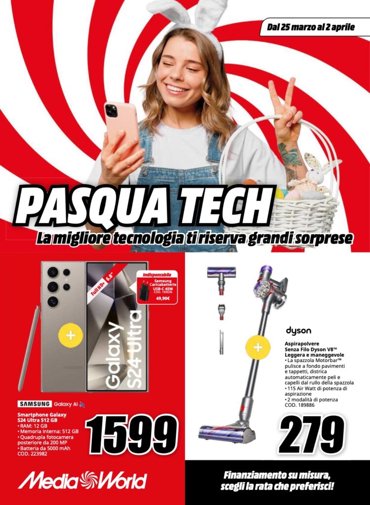 volantino MediaWorld 25 marzo 2024 pagina 01