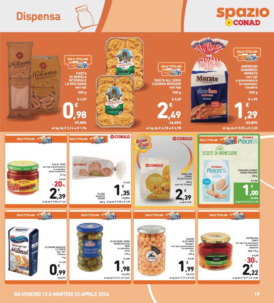 volantino Conad 12 aprile 2024 pagina 19