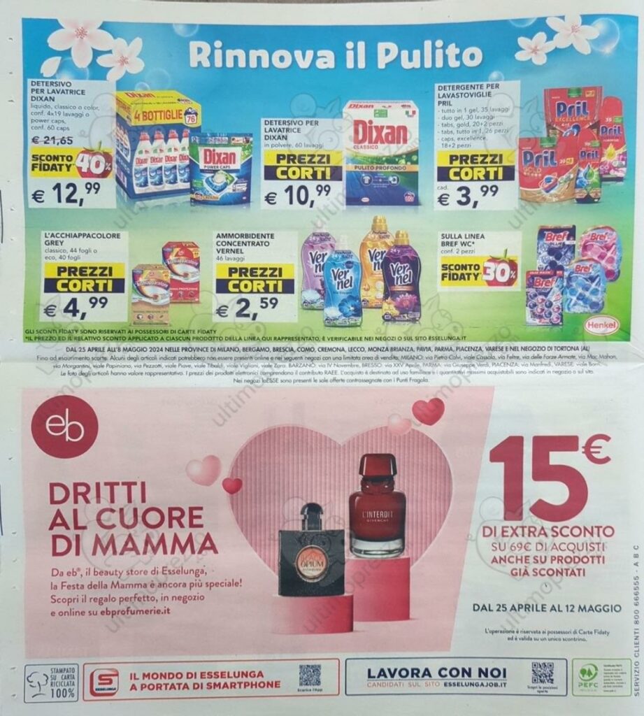 volantino Esselunga 25 aprile 2024 pagina 20