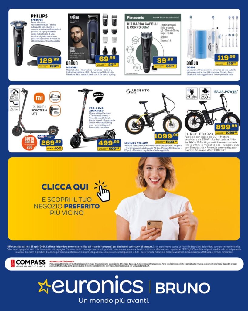 volantino Euronics sottocosto 16 aprile 2024 pagina 34