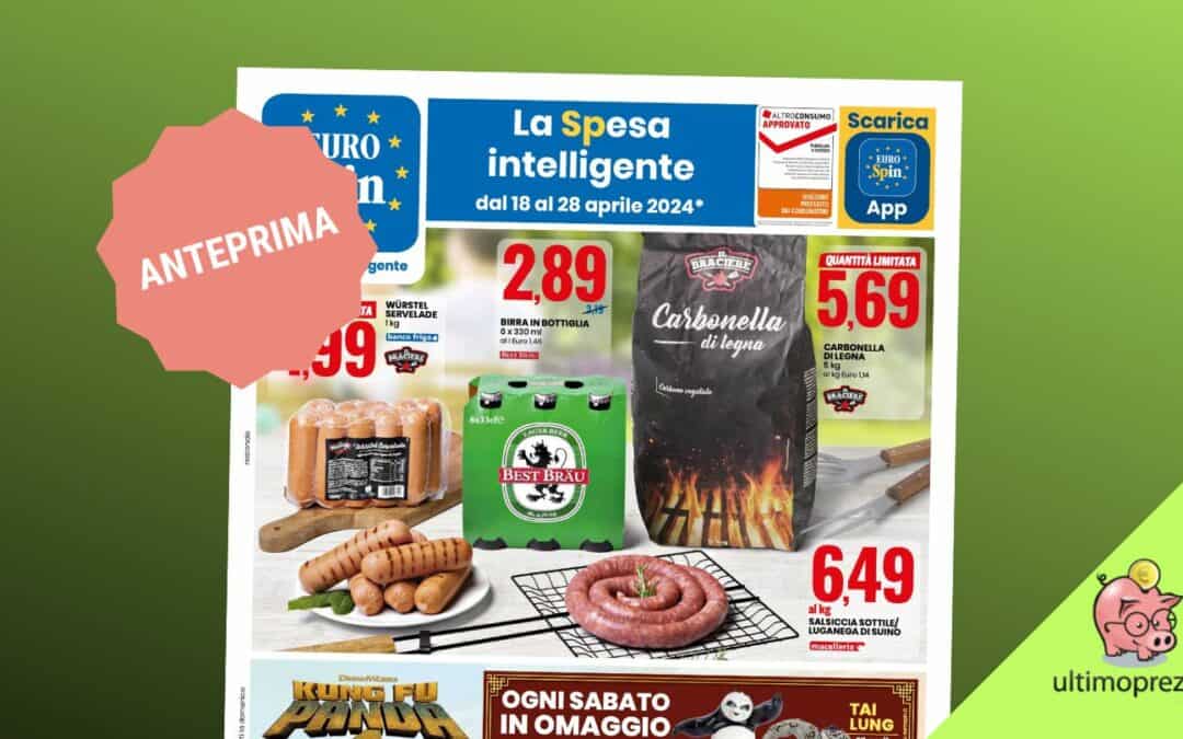 Volantino Eurospin, dal 18 aprile 2024 tutto-grigliata e offerte per gli amici animali