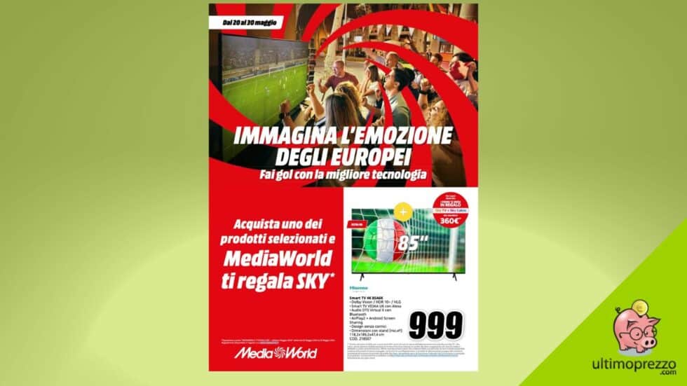 MediaWorld regala Sky Euro 2024