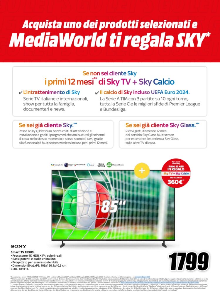 volantino MediaWorld Euro2024 20 maggio pagina 02