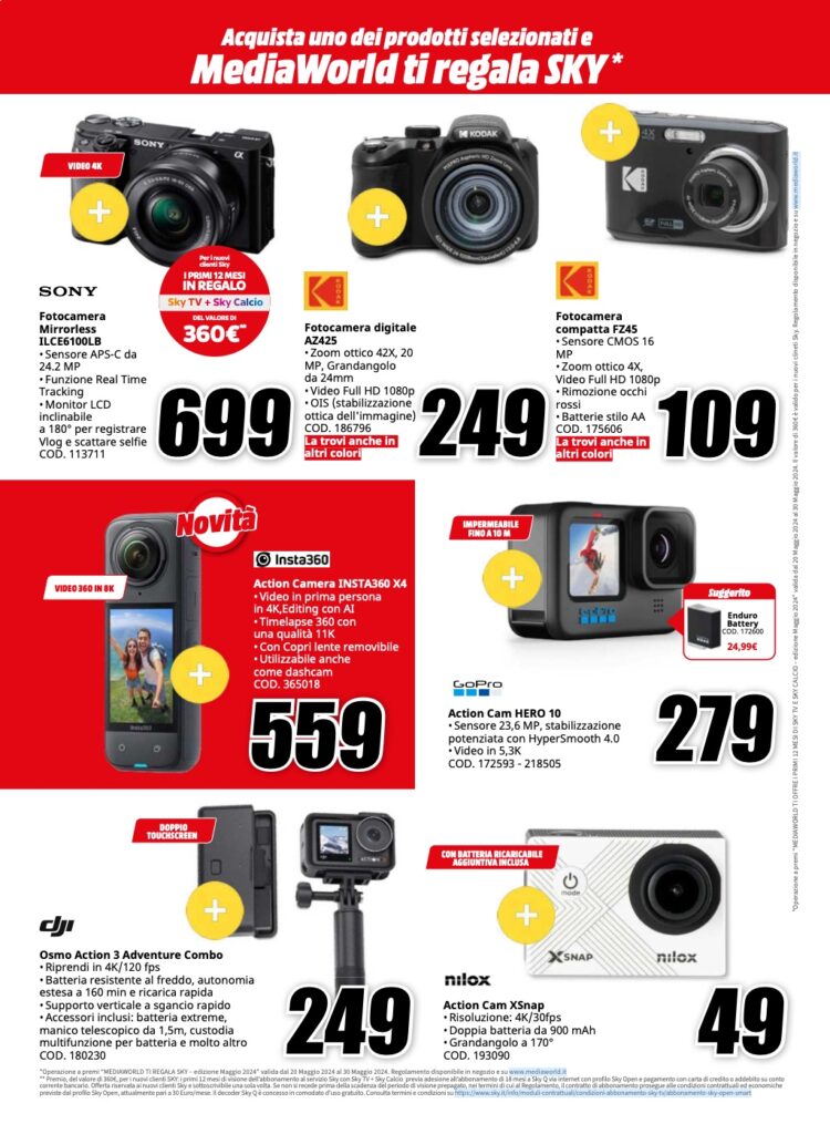 volantino MediaWorld Euro2024 20 maggio pagina 10