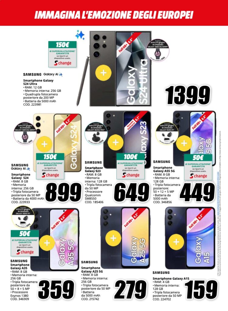 volantino MediaWorld Euro2024 20 maggio pagina 12