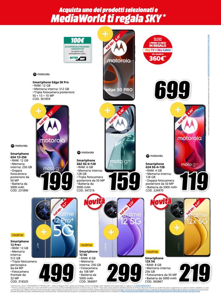 volantino MediaWorld Euro2024 20 maggio pagina 14