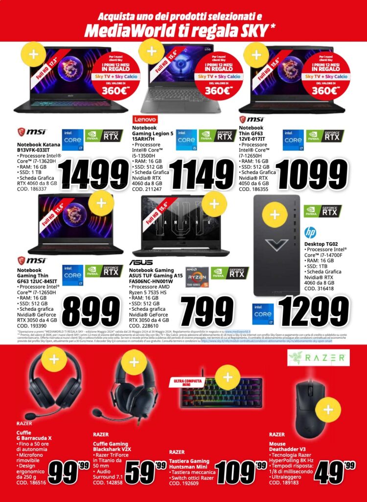 volantino MediaWorld Euro2024 20 maggio pagina 22