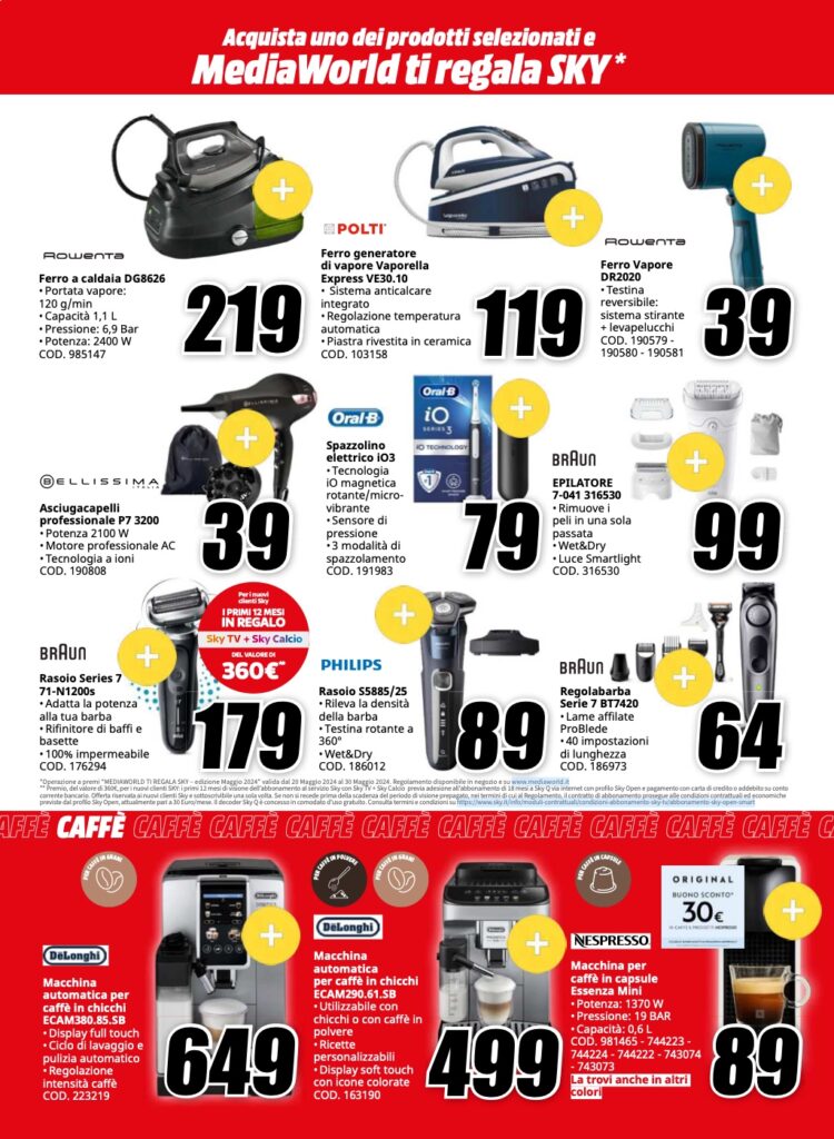 volantino MediaWorld Euro2024 20 maggio pagina 26