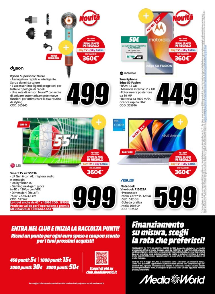 volantino MediaWorld Euro2024 20 maggio pagina 32