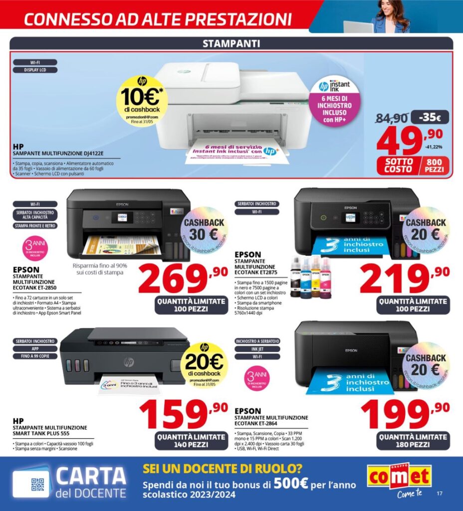 volantino sottocosto Comet 23 maggio 2024 pagina 17