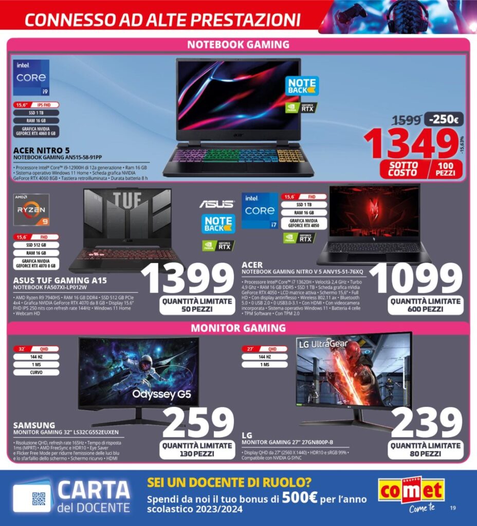 volantino sottocosto Comet 23 maggio 2024 pagina 19